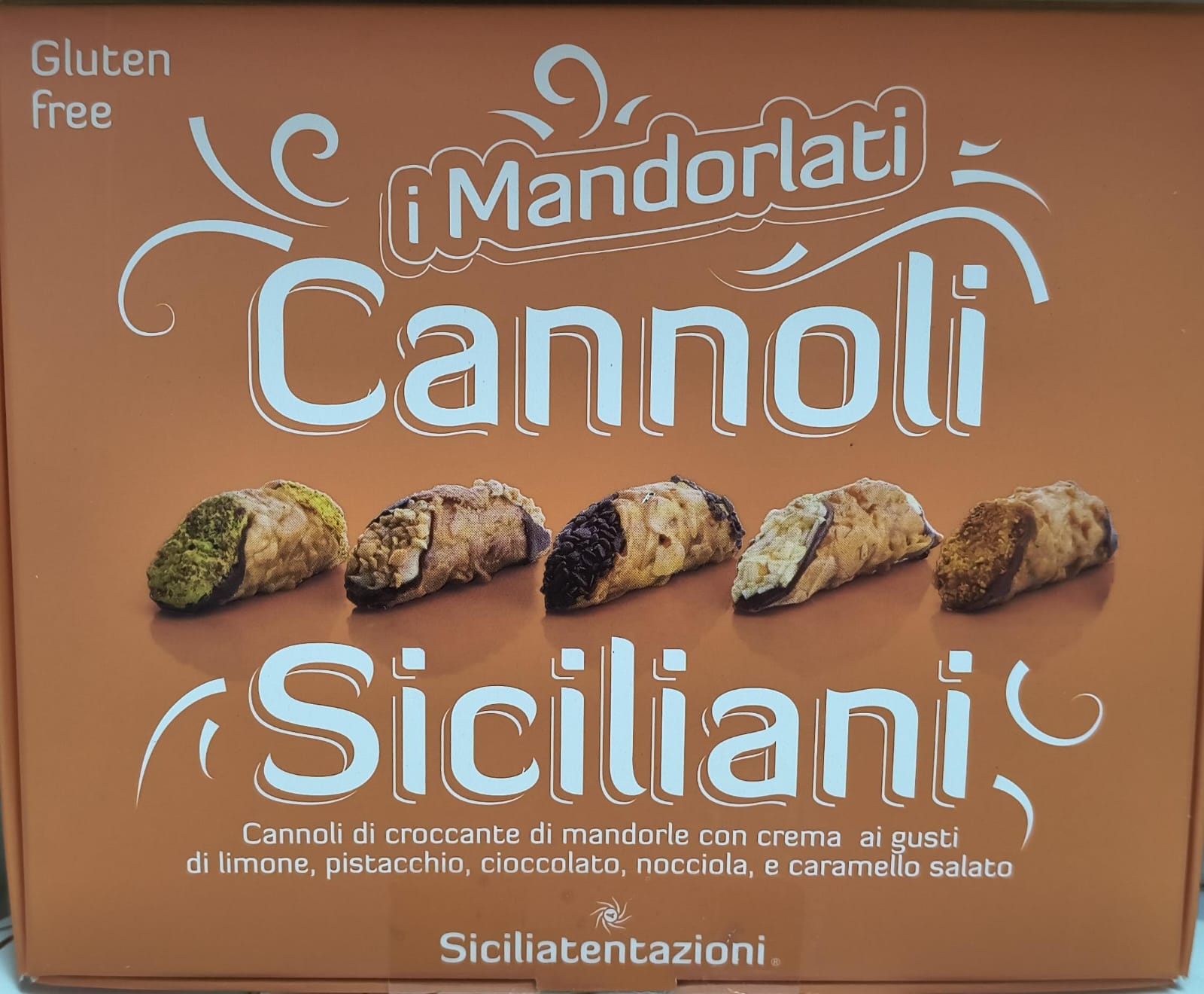 CANNOLI SICILIANI MANDORLATI SENZA GLUTINE (190 GR)